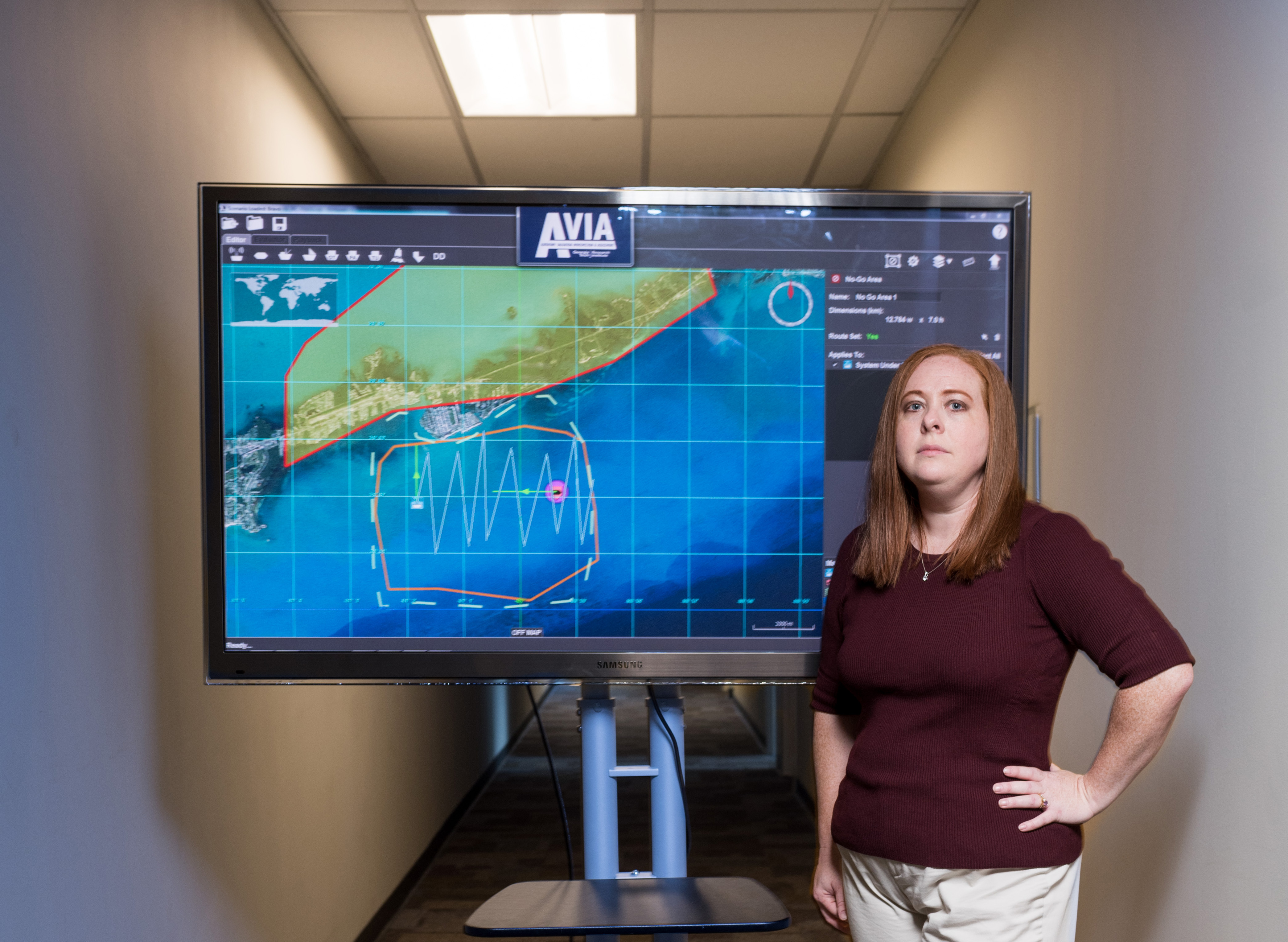 Tara Madden shown with an AVIA screen