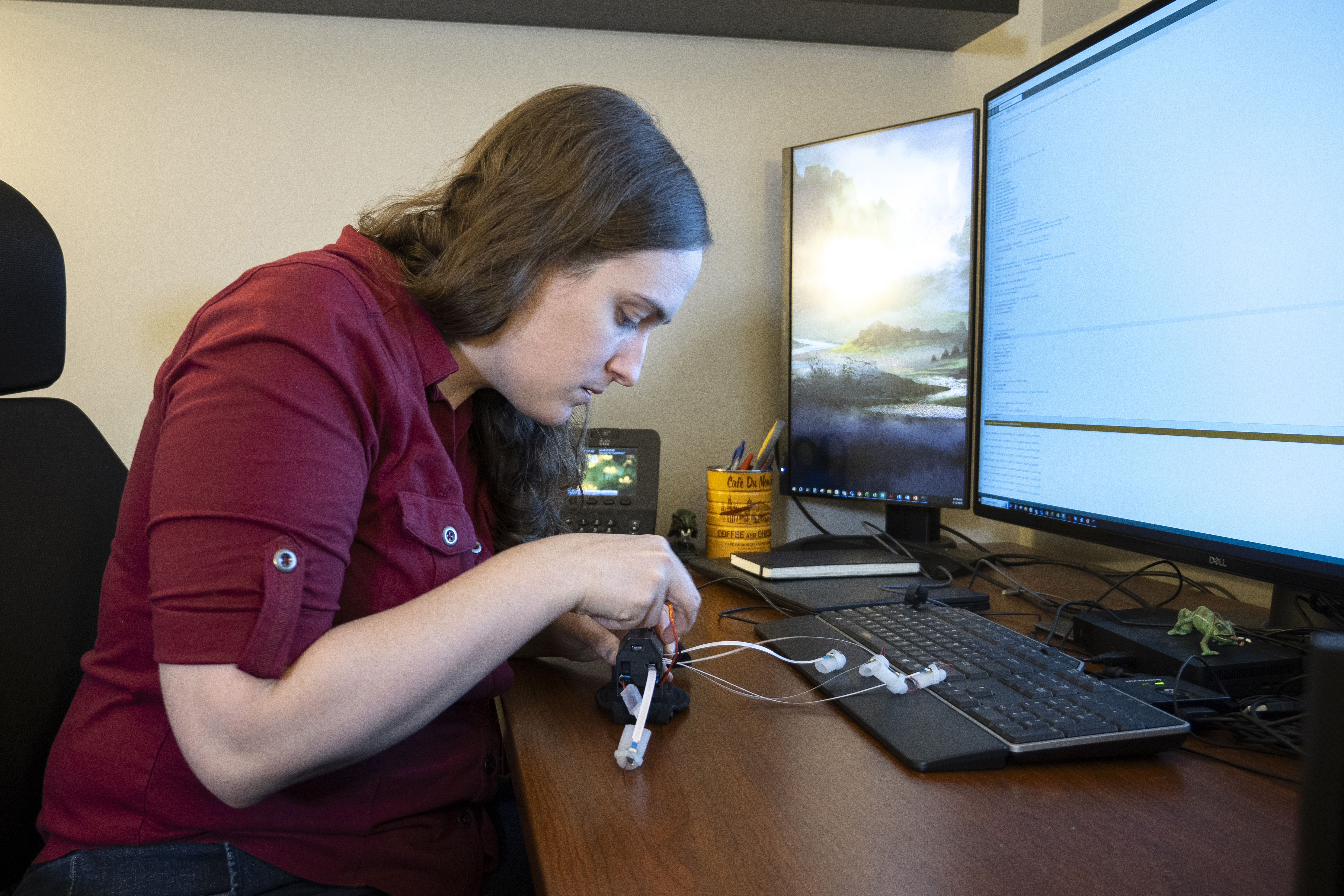 A photo of a GTRI researcher. 