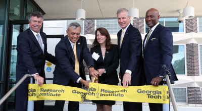 Special-guests-cut-ribbon-at-GTRI-Cobb-County-Ceremony